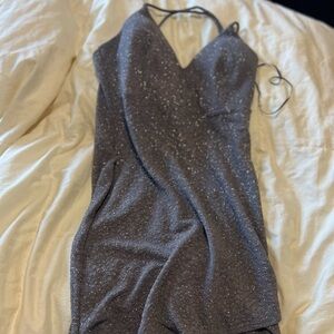 Windsor Sparkling Gray Mini Dress